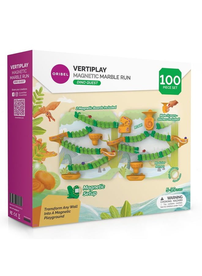 ORIBEL VertiPlay Magnetic Marble Run - Dino Quest - Image 1