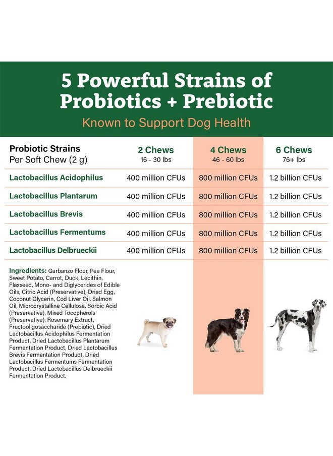 Doggie Dailies Doggie Dailies Probiotics for Dogs, Advanced Dog Probiotics with Prebiotics, Promotes Digestive Health, Supports Immune System and Overall Health (Duck)  - Image 3