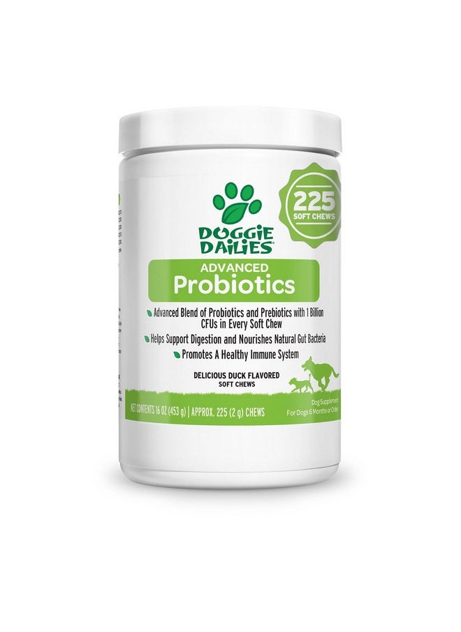 Doggie Dailies Doggie Dailies Probiotics for Dogs, Advanced Dog Probiotics with Prebiotics, Promotes Digestive Health, Supports Immune System and Overall Health (Duck)  - Image 1