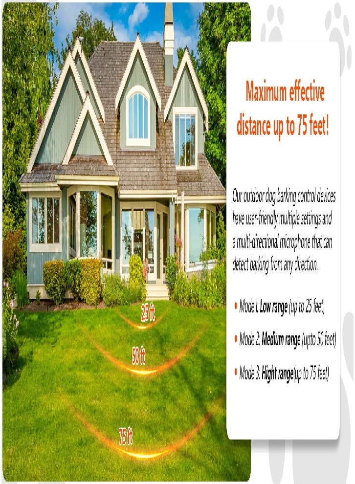 جهاز منع النباح بالموجات فوق الصوتية المتطور، جهاز تدريب الكلاب، مضاد للنباح، تدريب آمن لمنع النباح، هادئ (أسود) - Image 5