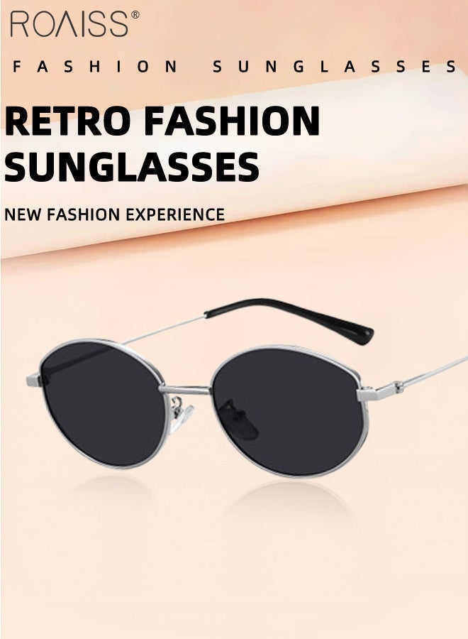 رويس نظارات شمسية بيضاوية بتصميم كلاسيكي للرجال، حماية من الأشعة فوق البنفسجية UV400، نظارات شمسية أنيقة مستقطبة، مناسبة للصيد والجولف والسفر، مع حافظة نظارات، 62 مم - Image 3
