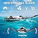 LAFALA Pool Toys Remote Control Stingray Diving into Water High Simulation Robot Manta ray Lights Rechargeable Battery Remote Control Bathtub Summer Pool Toys Great Gift RC Boat for 812 Year Kids Black - Image 4