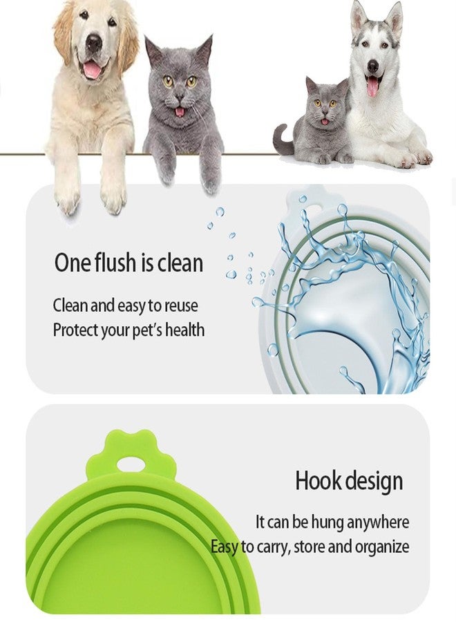 Novique 5 Pack Pet Covers/Dog Cat Lids/Universal BPA Free/Silicone Pet Lids Covers/Fits Most Standard Size - Image 2