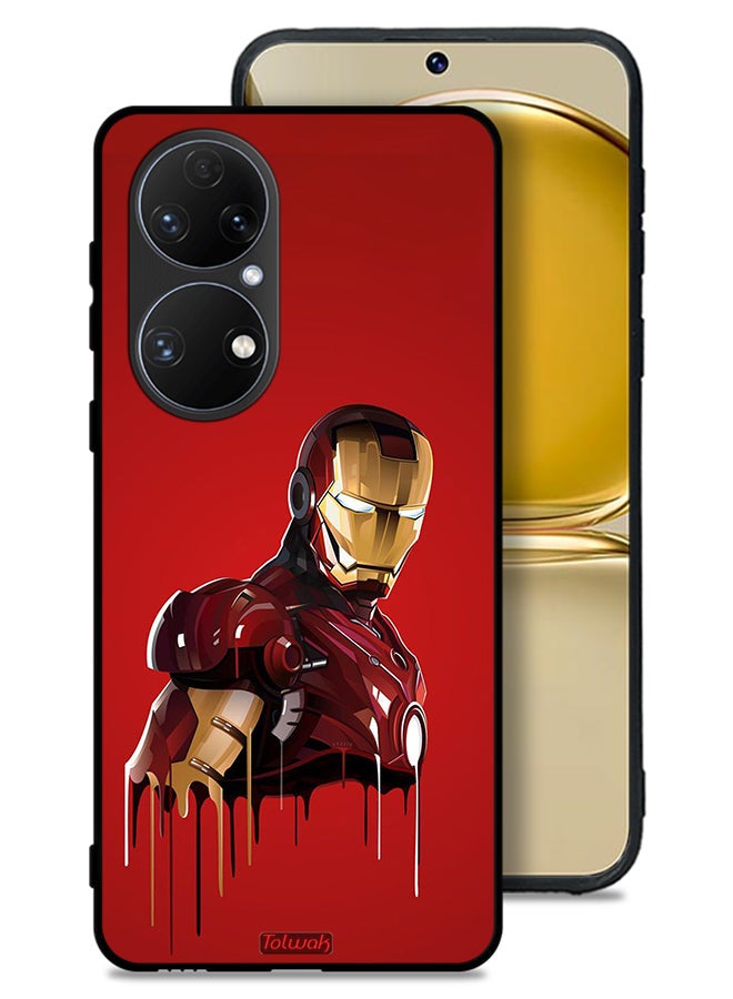 Tolwak Huawei P50 Protective Case Cover Iron Man Art - Image 1