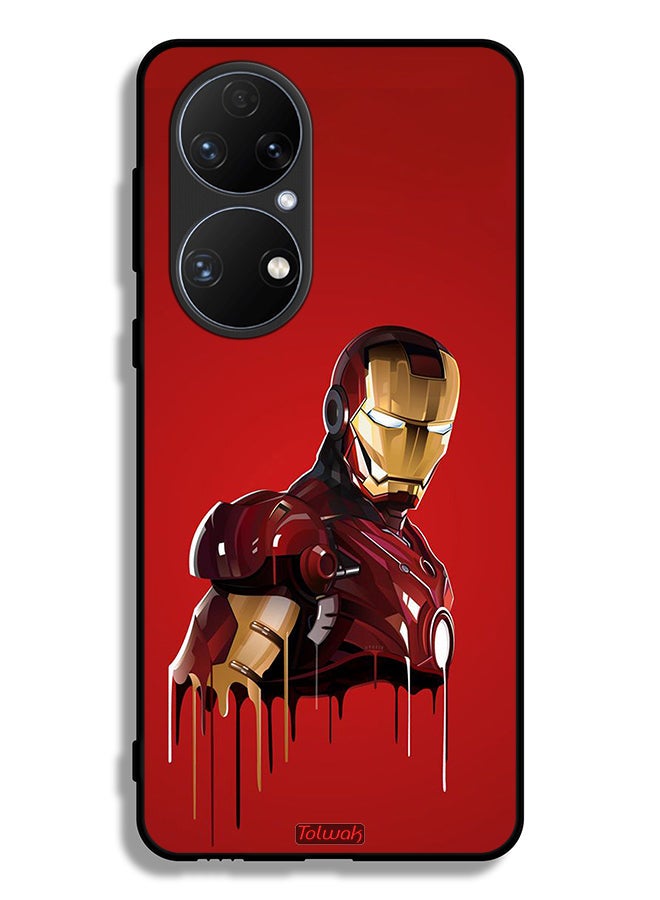 Tolwak Huawei P50 Protective Case Cover Iron Man Art - Image 2