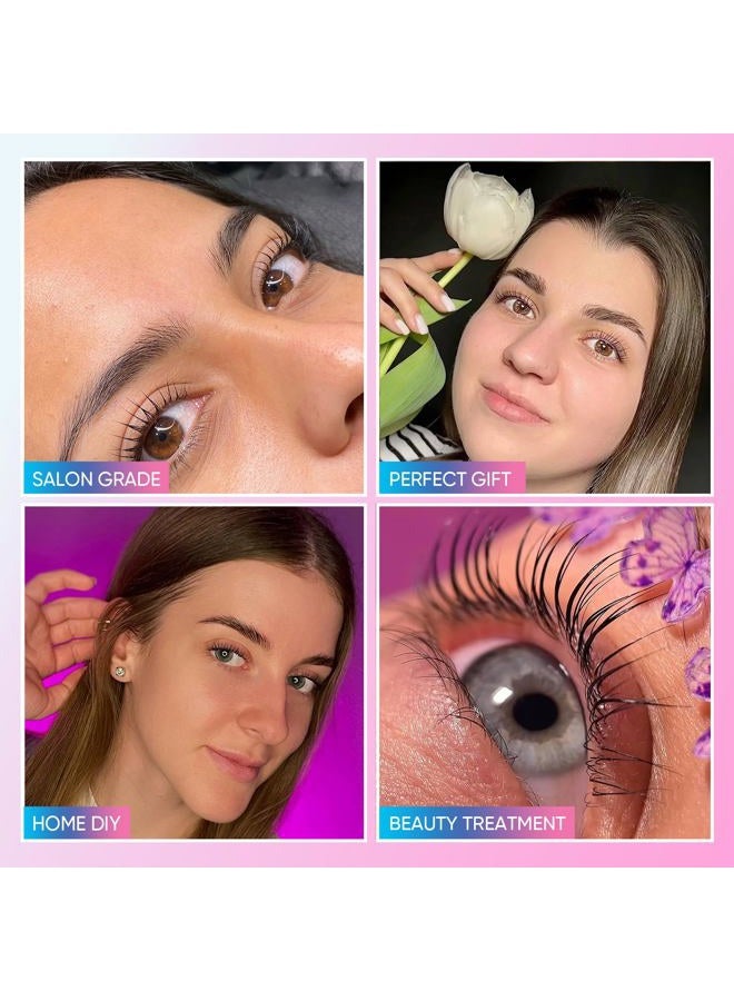 Libeauty مجموعة رفع الرموش وتلوين الحواجب مع تصفيف الرموش الأسود - رفع سريع وتلوين كثيف مع أدوات كاملة للاستخدام المنزلي وصالونات التجميل - Image 2