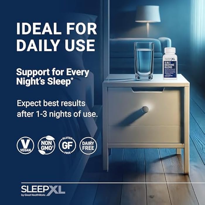 OmegaXL SleepXL Sleep Supplement Non-Habit-Forming Formula - Fall Asleep Faster & Sleep Longer - 5 key ingredients include Melatonin, L-Theanine, Chamomile, Magnesium & Vitamin B6 (60 Capsules, 30 Servings) - Image 5