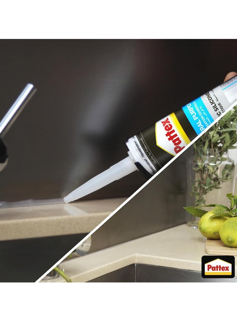 Generic Pattex Acetic Silicone GP SL212: The transparent glue specialized in bonding wood and metal effectively and easily.  - Image 4