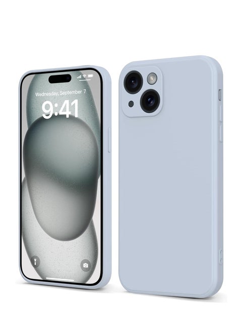 Compatible With Apple iPhone 15 Plus Full Coverage for Plustective Case, Ultra Slim Soft Silicone Gel TPU Cover, Matte Surface Ultra-Thin Case, For iPhone 15 Plus (Gray)