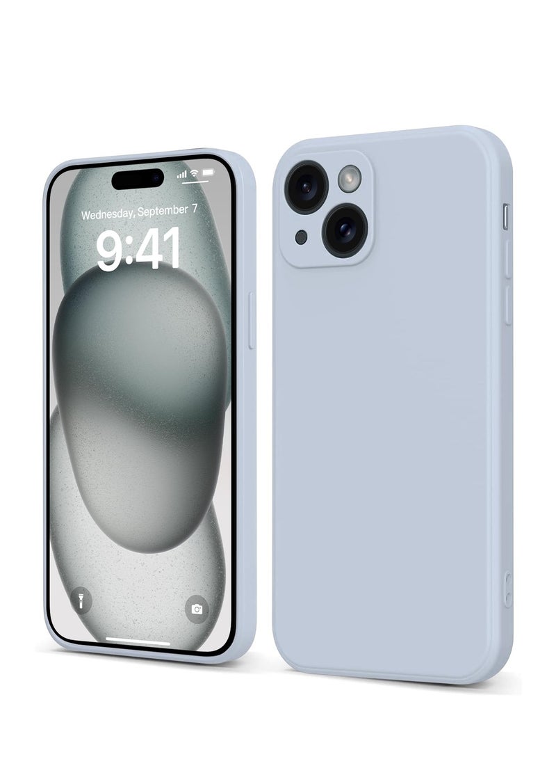 INFOSUN Compatible With Apple iPhone 15 Plus Full Coverage for Plustective Case, Ultra Slim Soft Silicone Gel TPU Cover, Matte Surface Ultra-Thin Case, For iPhone 15 Plus (Gray) - Image 1