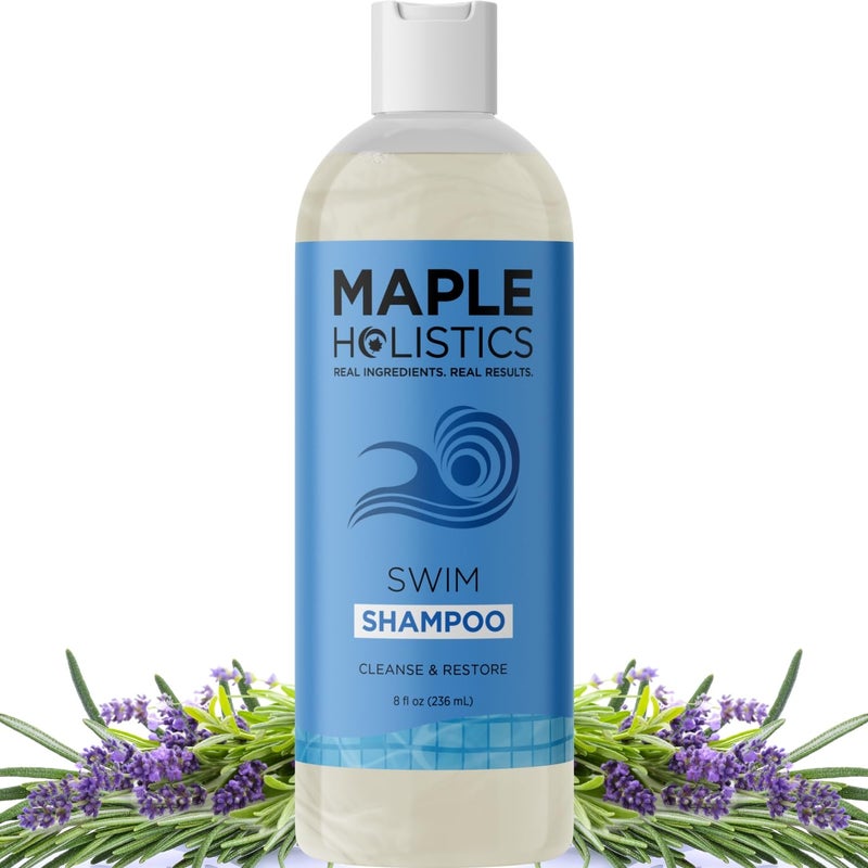 After Swim Shampoo for Kids  Adults  Clarifying Shampoo for Chlorine Removal Kids Friendly Formula with Tea Tree and Rosemary Essential Oils  Pool Shampoo for Swimmers with Replenishing Oils