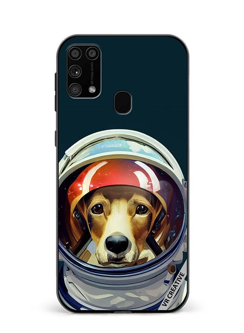 Protective Case Cover For Samsung Galaxy M31/M31 Prime An Astronaut Dog In A Spacesuit Is Ready For Space Flight Design Multicolour