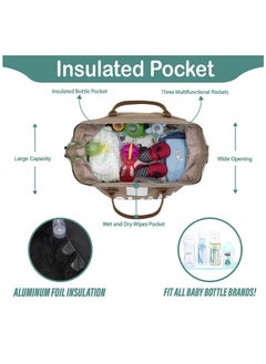 Arabest Baby Diaper Bag, Mommy Bag for Hospital Delivery and Maternity, Multifunction Large Travel Diaper Tote for Boys and Girls  - Image 3
