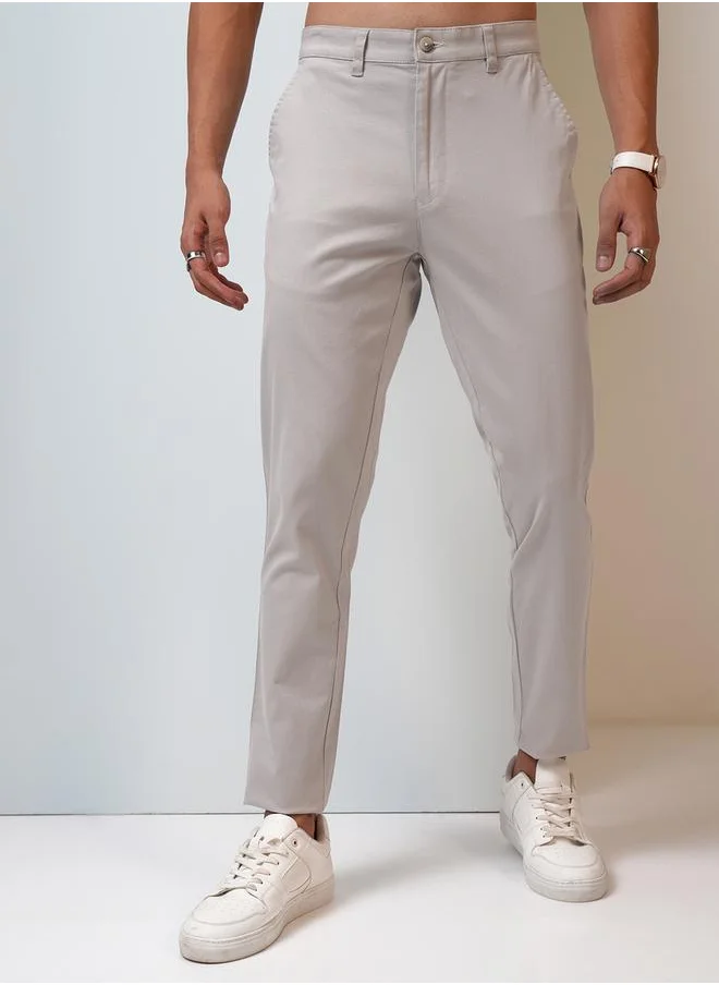 هاي لاندر Mid Rise Regular Fit Chino Trousers