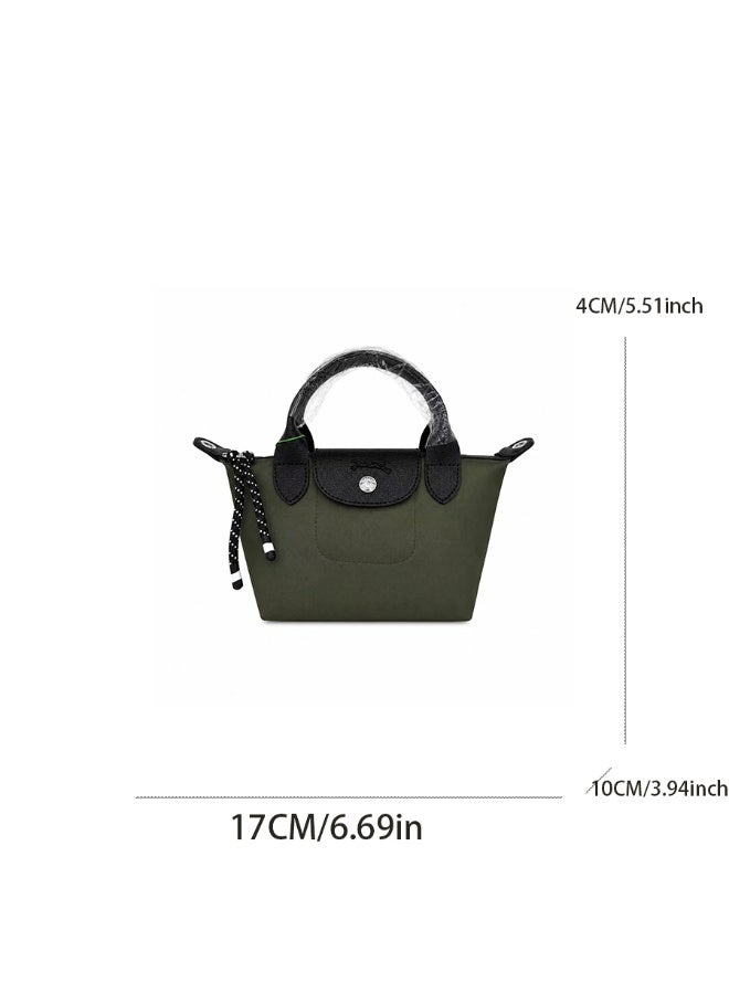 Longchamp Energy Series Mini Tote Bag - Military Dark Green - Image 3