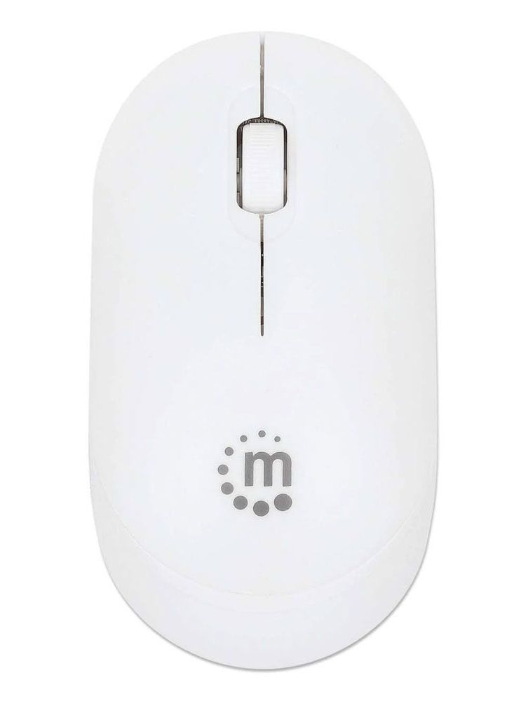 Manhattan Performance III Wireless Optical USB Mouse 1000 DPI - 190152 - Silver / White - Image 1