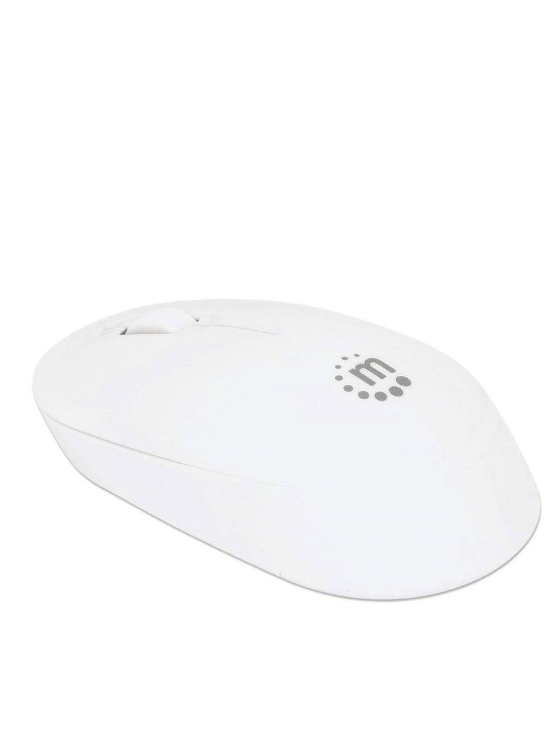 Manhattan Performance III Wireless Optical USB Mouse 1000 DPI - 190152 - Silver / White - Image 3