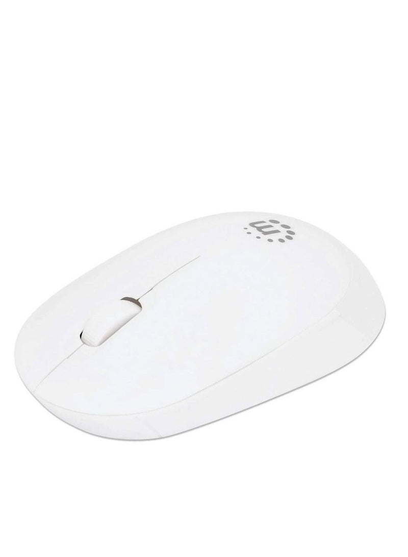 Manhattan Performance III Wireless Optical USB Mouse 1000 DPI - 190152 - Silver / White - Image 2