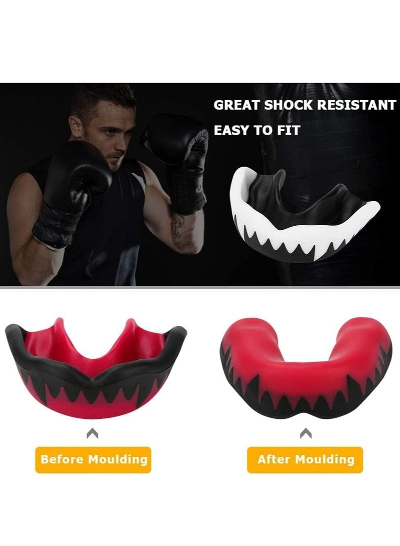 Excefore Mouth Guard, 2Pcs Adults and Youth Mouth Guards Sports Mouthguard with Case - Image 3