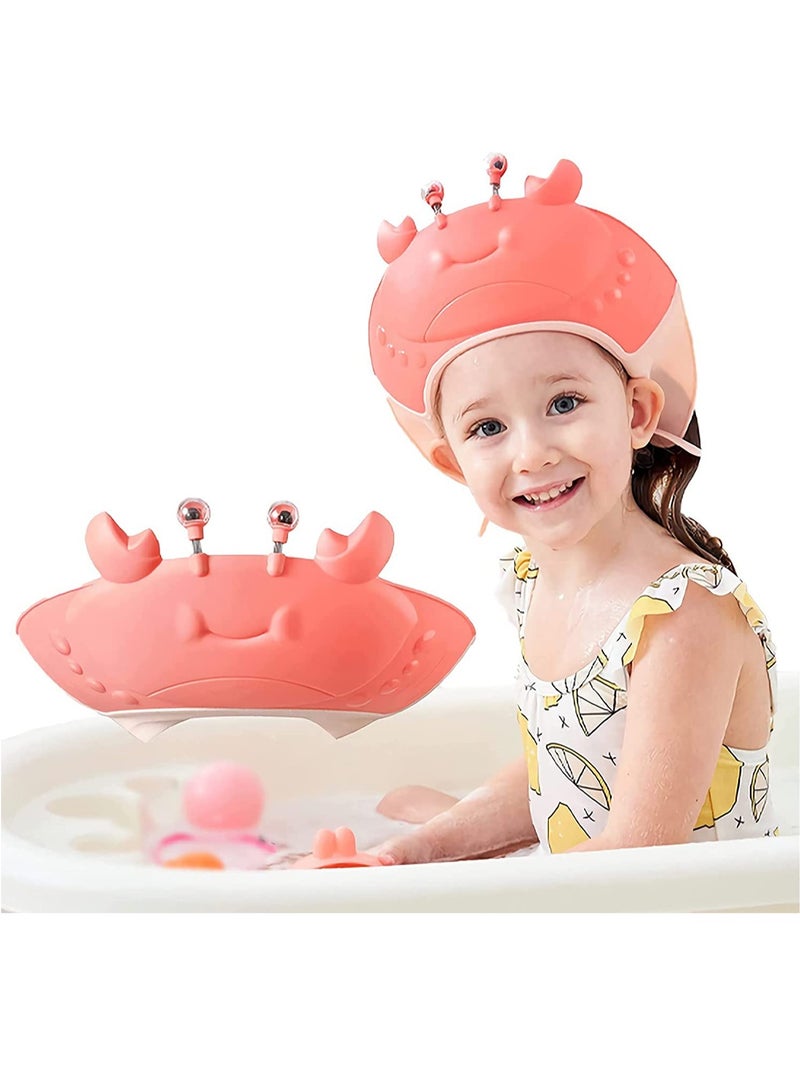 SOLARAE Adjustable Silicone Toddler Shower Cap - Waterproof Bathing Hat for Infants and Children, Protects Eyes and Ears During Bath Time, Ideal for Toddlers and Young Kids. - Image 1