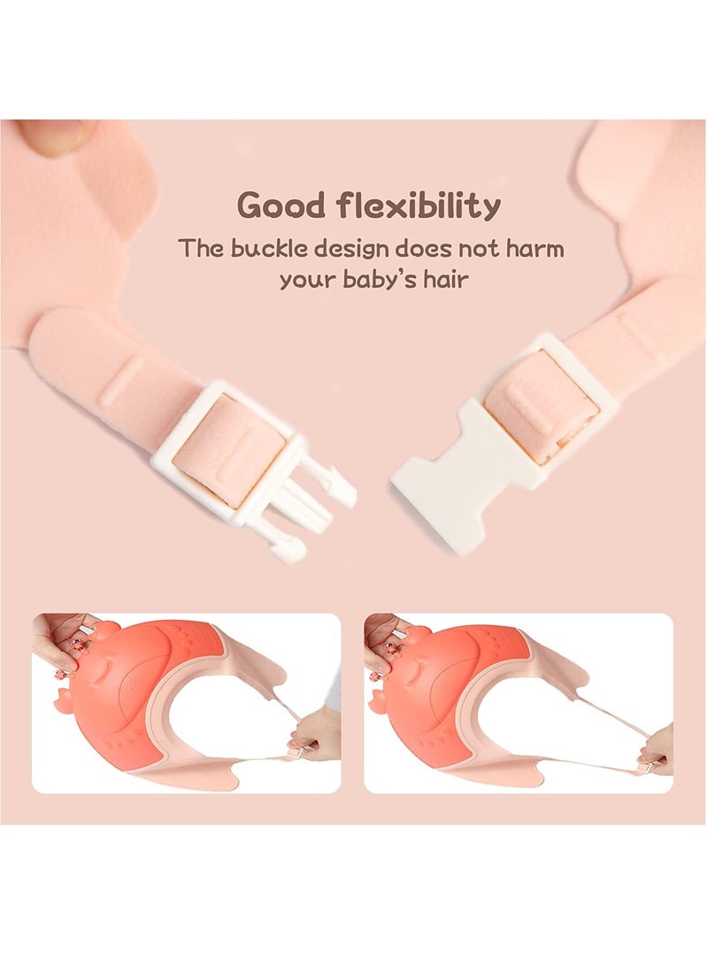 SOLARAE Adjustable Silicone Toddler Shower Cap - Waterproof Bathing Hat for Infants and Children, Protects Eyes and Ears During Bath Time, Ideal for Toddlers and Young Kids. - Image 3