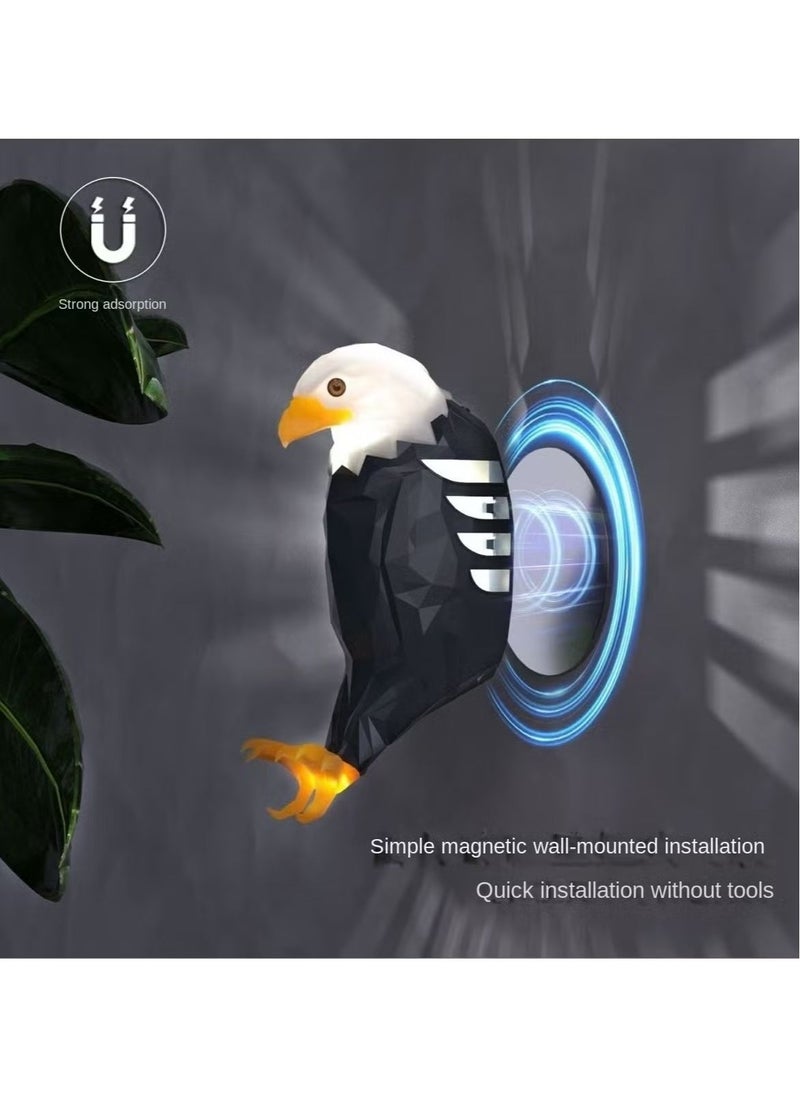 ELTRAZONE Eagle Light Decorative Lamp – Kids Night Light & Mood Light – LED Wall Light with Remote Control – Magnetic, USB Rechargeable, Battery Powered – Removable Eagle LED Wall Mounted Light for Bedroom, Living Room, Hallway, Office  - Image 5