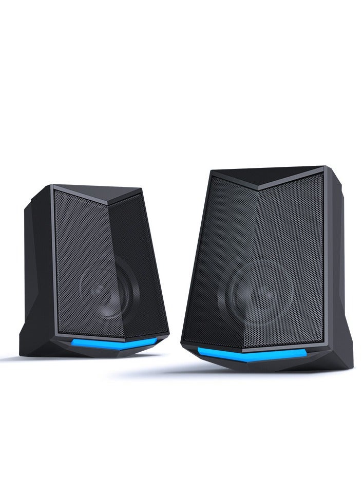 LOULUEN 2-Piece V-115 Desktop Speaker