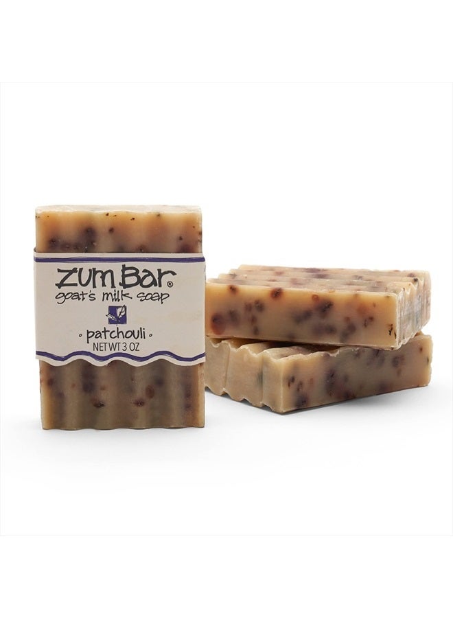 Indigo Wild Zum Bar Goat's Milk Soap - Patchouli - 3 oz (3 Pack) - Image 1