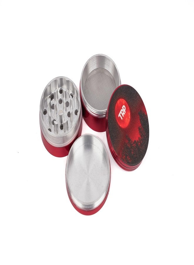 TRP Essentials Premium Metallic Herb Crusher/Grinder Large with Filter (Herb Grinder/Herb Crusher) (50 mm, Lunaria) - Image 2