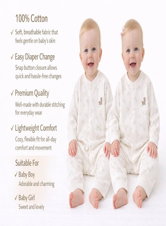 بوو بوو بدلة نوم قطنية للجنسين من بو بو بيبي - 100% قطن ناعم - Image 5