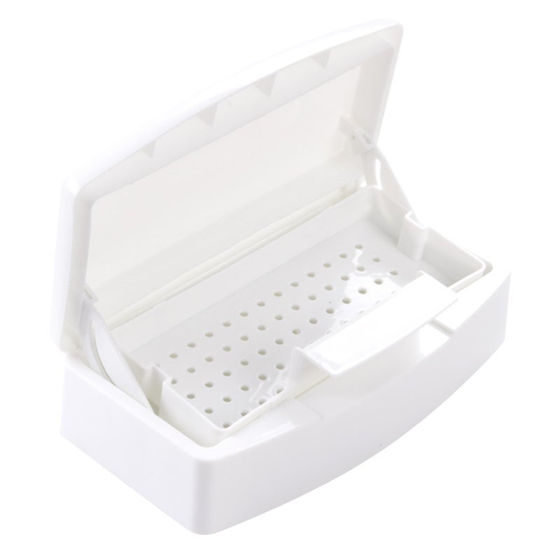 Nail Tools Cleaning Box Portable Nail Art Tools Manicure Soaking Tray for Nail Cutter Eyelash Curler Tweezers - Image 1
