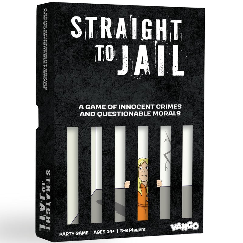 Vango Straight to Jail A Game of Innocent Crimes and Questionable Morals Ages 14 and Up Card Game for 4 to 12 Players - Image 2