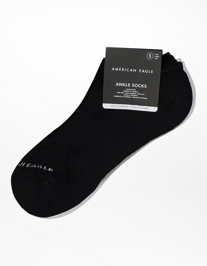 American Eagle AEO Low Cut Socks 5-Pack - Image 2