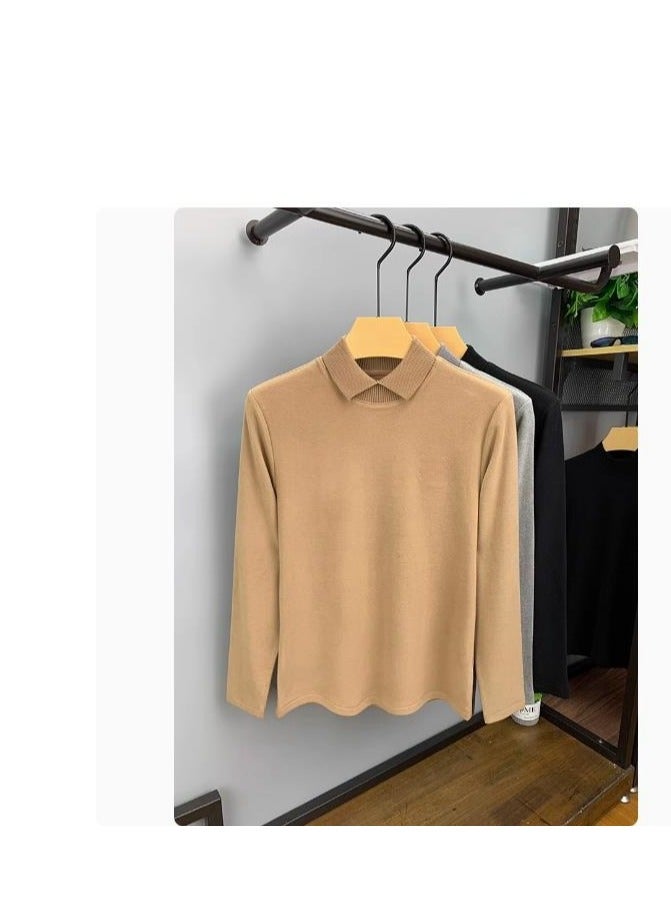 Men's Loose Oversized Hoodie Base Shirt - Image 3