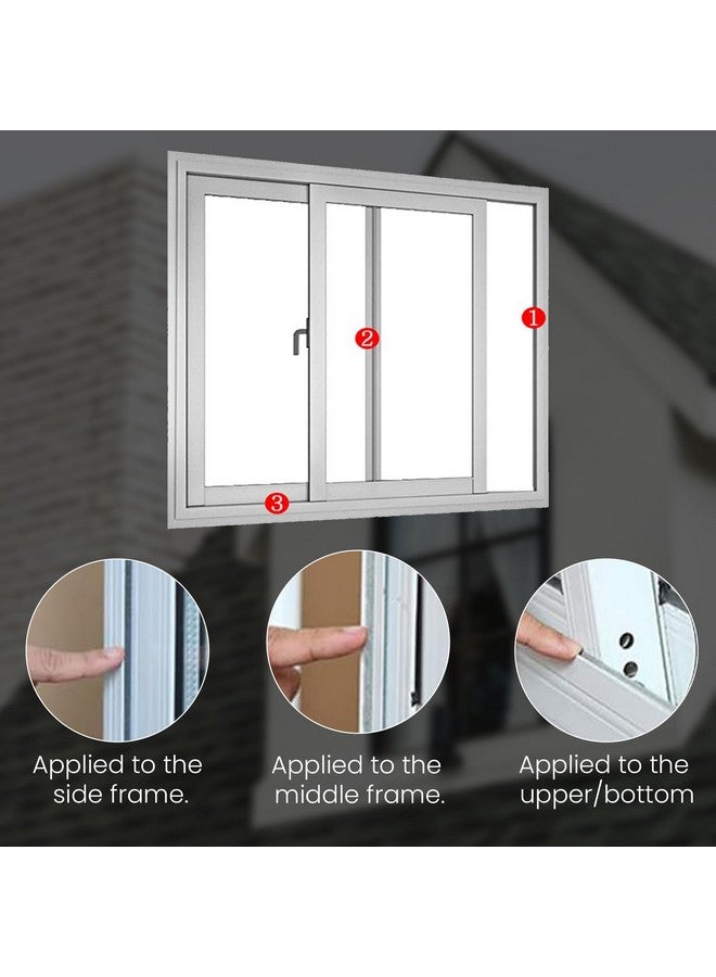 Homeaura Door Strip for Sealing Bottom Gap - Rubber Strips for Windows Soundproofing Sliding Door Stopper | Magnetic Seals | Dust Proof Home Filler | UPVC AC Sealer (5 Pcs of 1 Meter) - Image 5