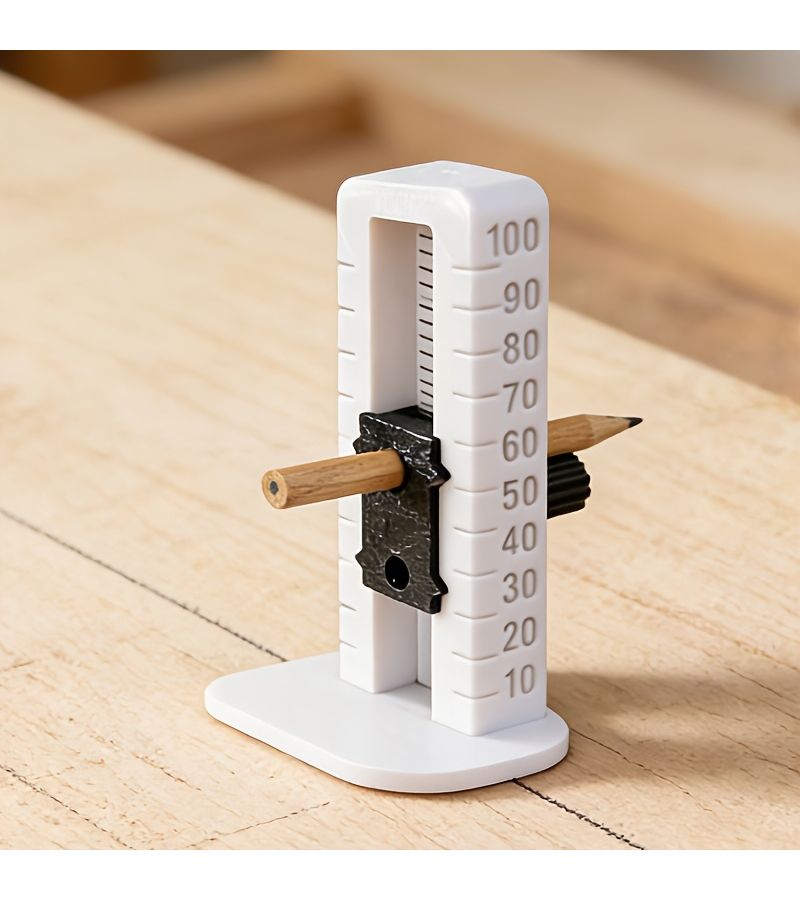 Height Marking Gauge 10-100Mm White Black Multi Function Line Marker For Woodworking - Image 5