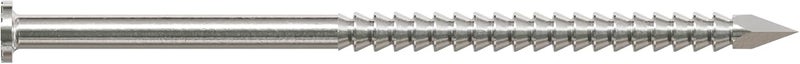Simpson StrongTie S6SND1 Ring-Shank Wood Siding Nail, 2 Inch x 0.092 Inch, 13 Gauge, Full Round Head, Diamond Point, Type 304 Stainless Steel (Pack of 120) - Image 2