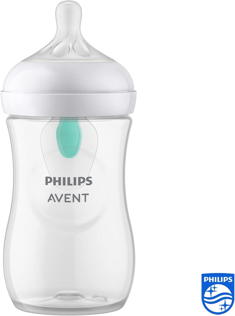 Avent Philips AVENT Natural Response Baby Bottle with AirFree Valve, 260 ml, BPA-Free for Newborns - Image 2