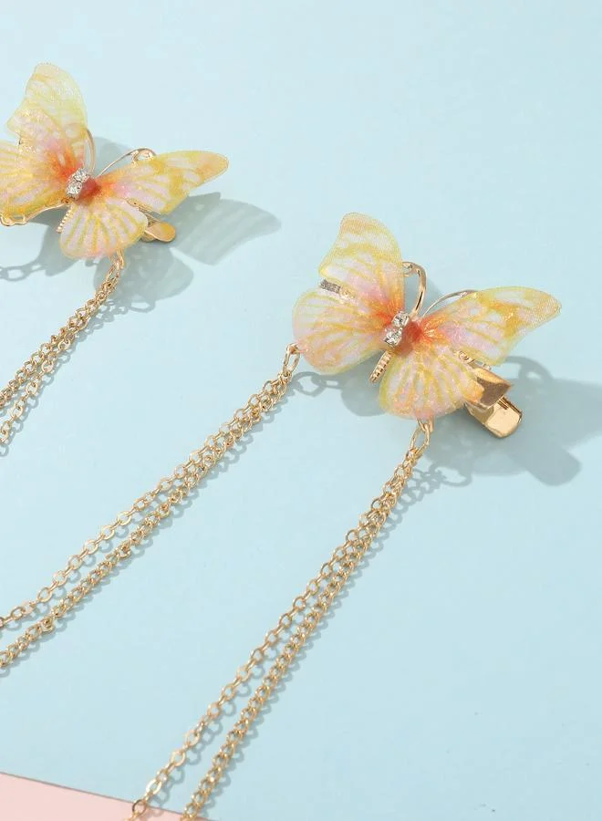 تايك تو Butterfly Chain Hair Clip