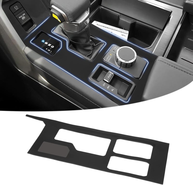Autorder Central Control Gear Shift Panel Trim Cover for 2022 2023 2024 2025 2026 Toyota Tundra/Sequoia Accessories,Silicone Dashboard Gear Shift Cover Panel for Scratch & Dust Resistant - Black - Image 1