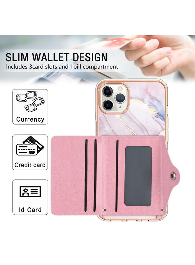 Zaboon Case For iPhone 11 Pro Max Marble Pattern IMD Card Slot Phone Case - Image 4