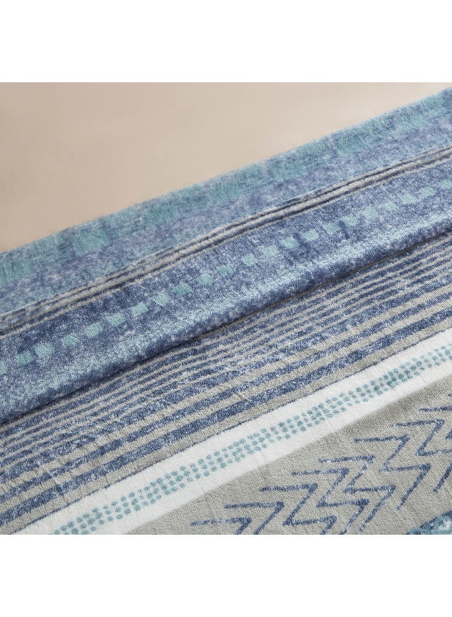 Home Box Matrix Enzo Printed Flannel Twin Blanket 200 x 140 cm - Image 3