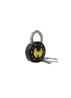 FLYSPACE FLYSPACE Steel Galaxy 50 mm 7 Levers Double Locking 3 Keys Padlock Black  - Image 2