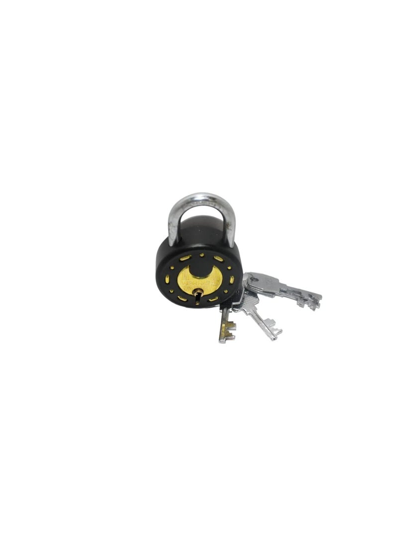 FLYSPACE FLYSPACE Steel Galaxy 50 mm 7 Levers Double Locking 3 Keys Padlock Black  - Image 4