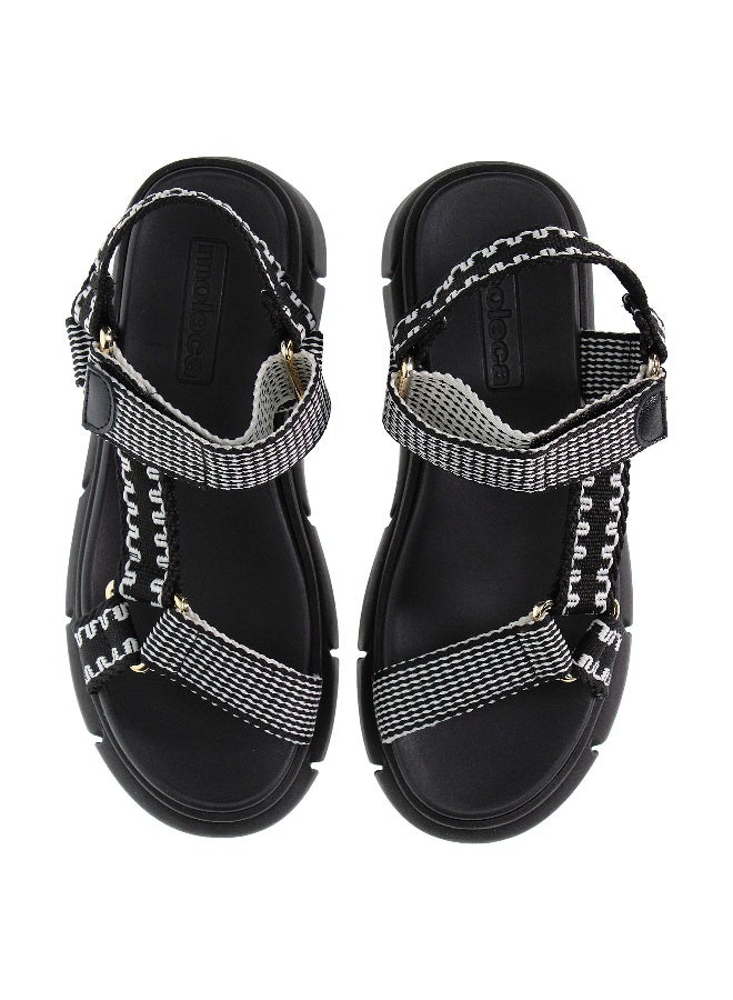 موليكا صندل مسطح سيداتي مسطحة أسود من موليكا | صنع في البرازيل - Image 5