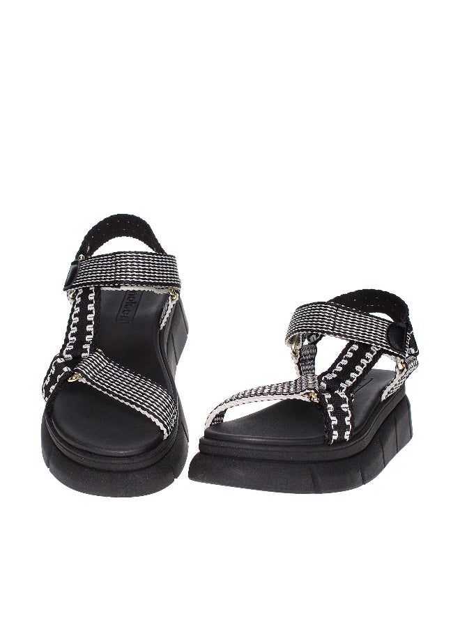 موليكا صندل مسطح سيداتي مسطحة أسود من موليكا | صنع في البرازيل - Image 2