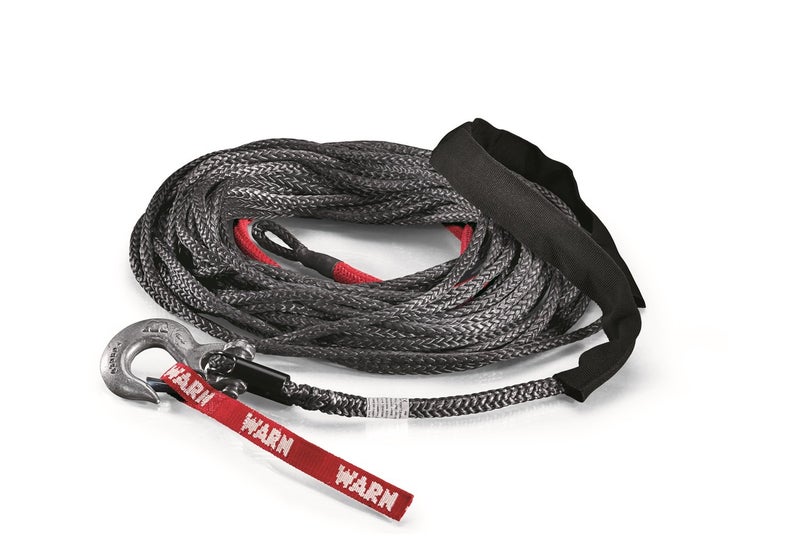 WARN 88468 Spydura Synthetic Winch Cable Rope with Swivel Hook End 38 Diameter x 80 Length 5 Ton 10000 lb Capacity