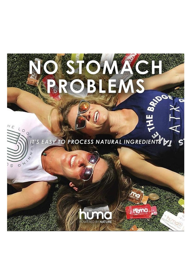 Huma Chia Energy Gel Mangoes 9 count x 43g 21gr Carbs 105mg Sodium 100% All Natural Vegan Gluten Free Caffeine Free No Stomach Problems Great Taste Easy Digestion - Pack of 9 - Image 3