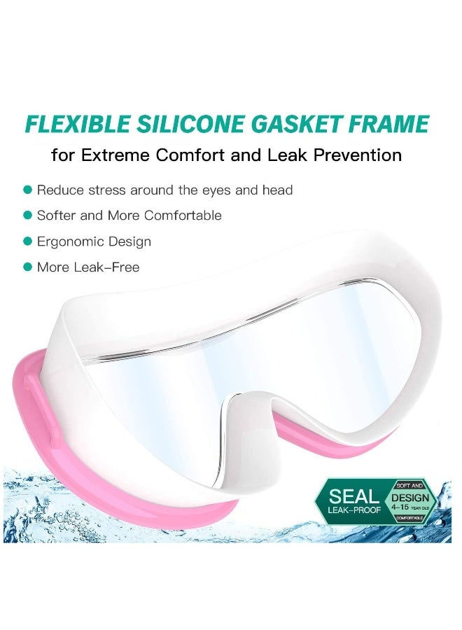 Kids Swimming Goggles with Anti-Fog and UV Protection, Leak-Proof Design for Ages 3-15, Ideal for Pool and Beach Activities - Image 4