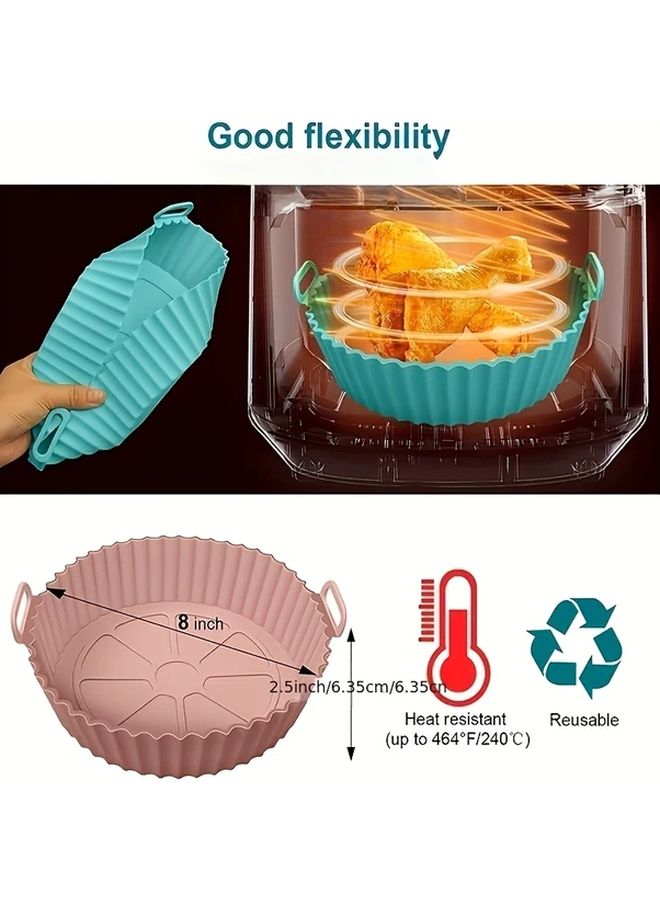 Reusable Silicone Air Fryer Liner Non Stick Food Safe Random Color - Image 2